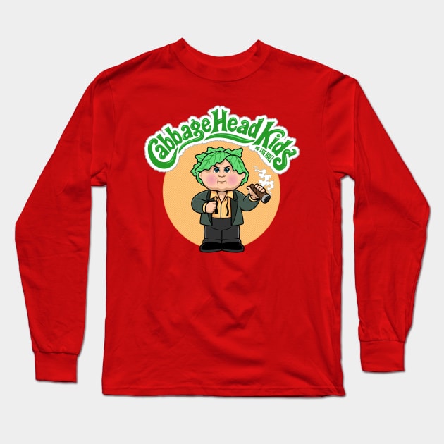 Cabbage Head Kids Long Sleeve T-Shirt by harebrained